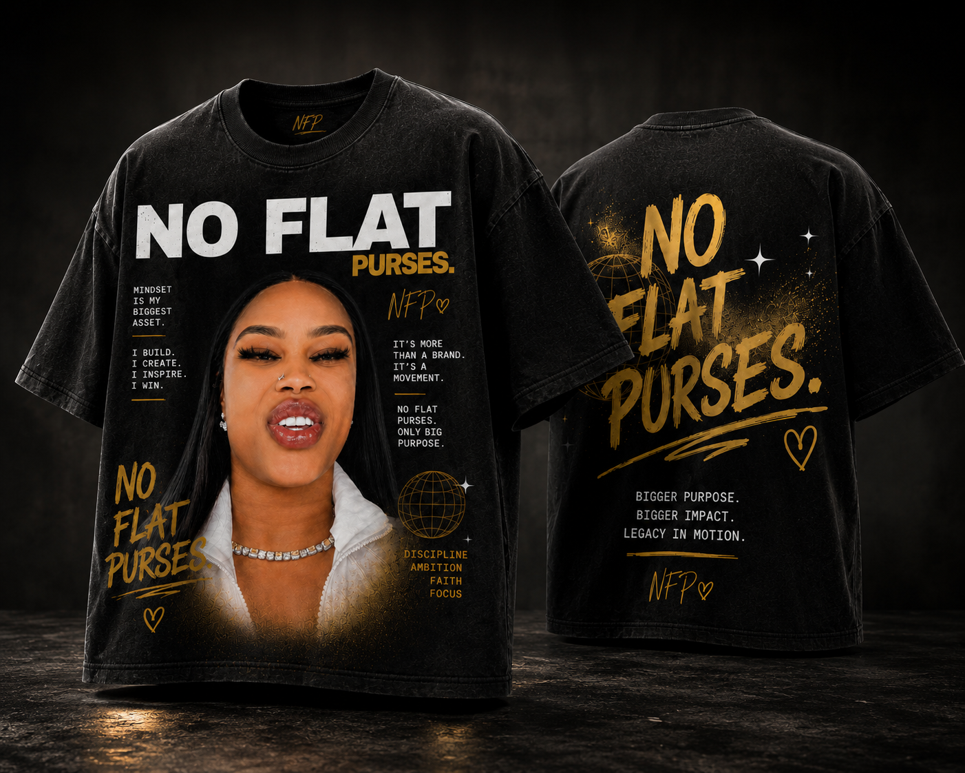 NO FLAT PURSES™ Limited Edition Tee